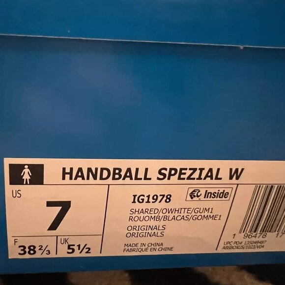 NWT Adidas Handball Spezial W Sneakers Corduroy Shadow Red Size Women’s 7 - Picture 8 of 11